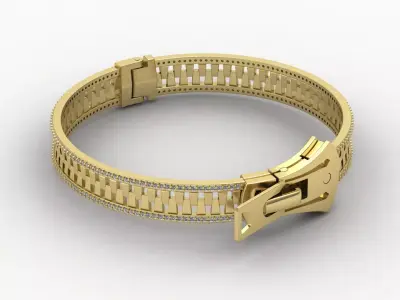 Zipper Bangle 03 3D print model