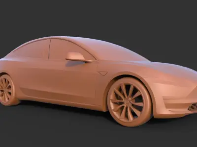 Tesla Model 3 2019 3D print model