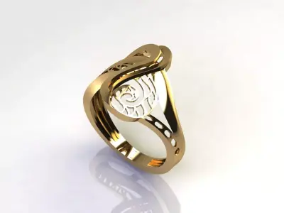 Fancy Womens Rings Plain Rings Ready STL 3DM Models Rings 3D print model order