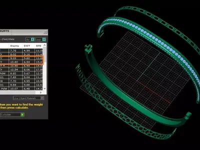 The Lumina Bangle Bracelet jewelry 3D model - for Her 3D print model