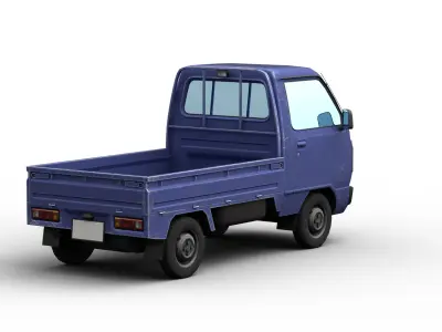 Honda Acty Truck Low-poly 3D model