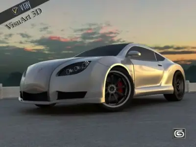 Concept Custom SuperSport Car 1 3D model
