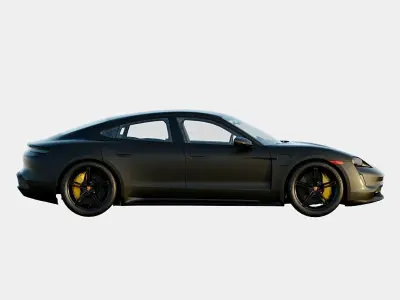 Porsche Taycan Turbo S 2020 Low-poly 3D model
