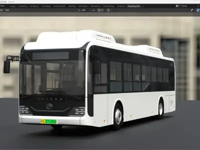 yutong E12 3dbus 3D 3D model