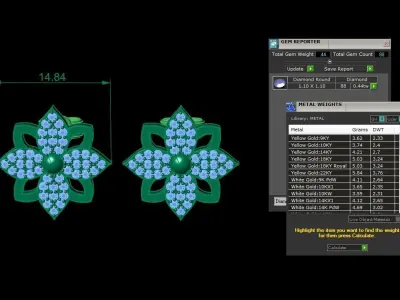 Jewelry Earring 3D print model