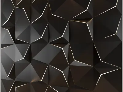 3d panel 01 Low-poly 3D model