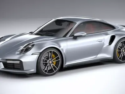 Porsche 911 Turbo S 2021 3D model buy