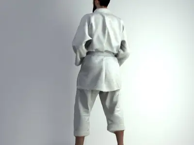 3D Scan Man Sport Taekwondo 006 3D model