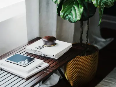 Realistic Interior Living Room with Accessories - Green Posters 3D model