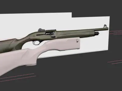 Beretta 1301 Tactical Low-poly 3D model
