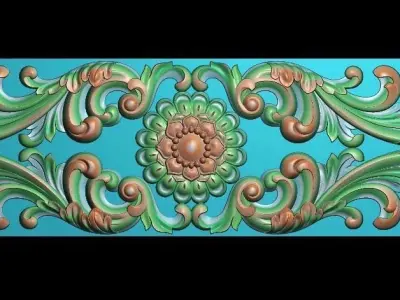 3d model of flowers and leaves 3D print model