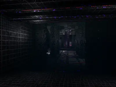 Sci-fi Alien Lair Low-poly 3D model