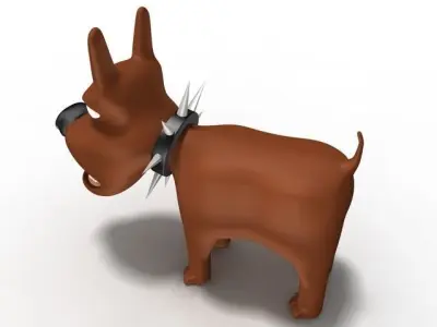 cartoon dog  3D model purchase