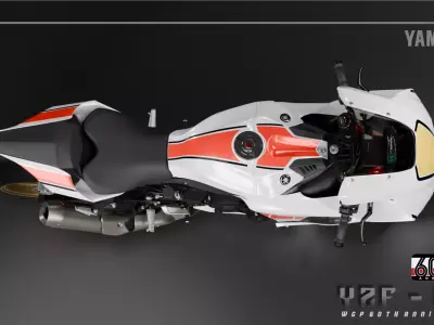 2022 Yamaha YZF-R1 WGP 60th Anniversary Edition Low-poly 3D model