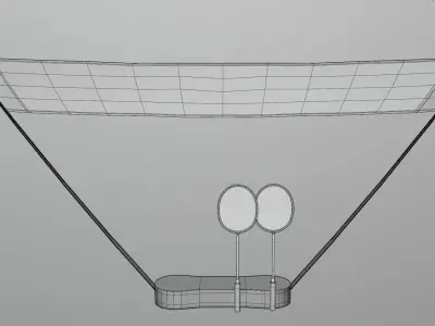 Mini Badminton 3D Model Free 3D model