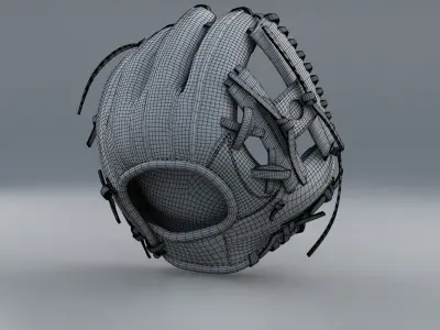 Baseball Glove 3D model