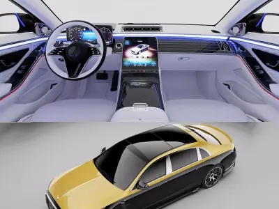 2023 Mansory Maybach S680 With Interior 3D model