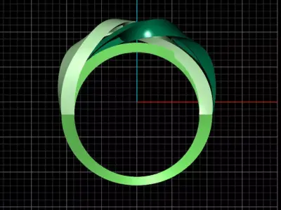 Women 3 piece luxury twist ring 3D print model