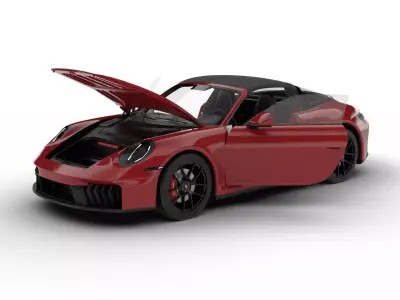Porsche 911 Carrera Targa 4 GTS 2025 HQ 3d model 3D model