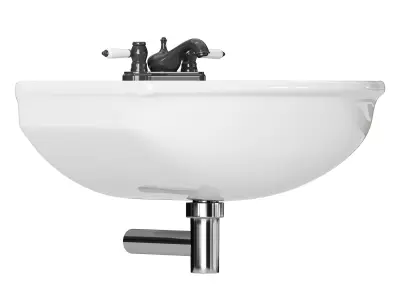 Wall Mounted Bathroom Sink 3D model