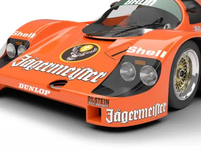Porsche 956 Group C Brun 1982 Jagermeister Racing 3d model  3D model