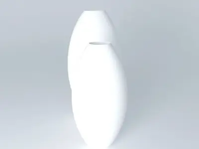 White vases Free 3D model