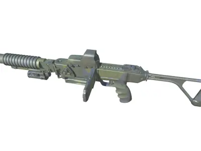 39-Cornershot-GL-gun model 3d game ready model Low-poly 3D model Low-poly 3D model