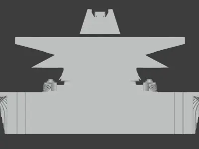 Winged Art Deco Emblem 3D Printable 3D print model