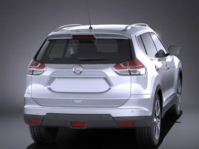 Nissan X-Trail 2016 VRAY 3D model