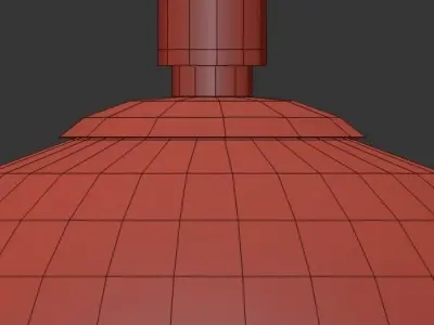 Luxury Amber Glass Pendant 3D model