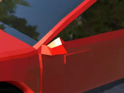 Low Poly Default Car Low-poly 3D model
