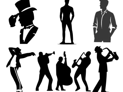 Iconic silhouette wall art 1 3D print model