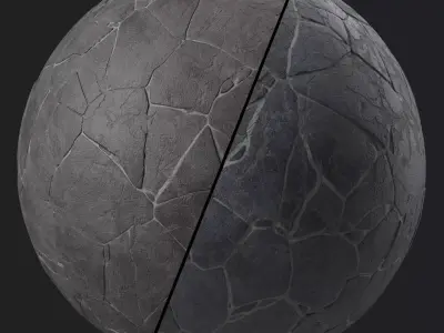Pavement Materials 48- BrushRock Stone Paving  Sbsar 4k Seamless Texture