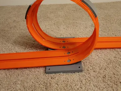 Two-Track Loop for Hot Wheels Cars and Monster Trucks 3D print model