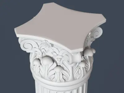 Corinthian Column 007 3D model