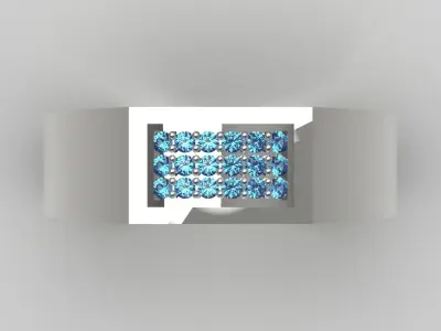 gold man ring mr0208 3D print model