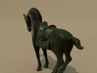 Horse Statuette R 3D model