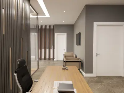 Office Scene 01 3D Model 3D model