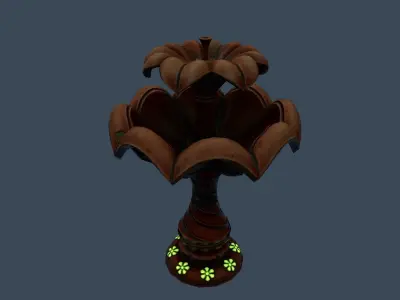 fountain Low-poly 3D model