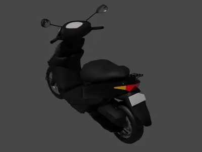 Moped Bike Scooter 3D model