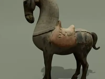 Horse Statuette T 3D model