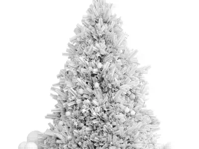Christmas tree 3D model 6