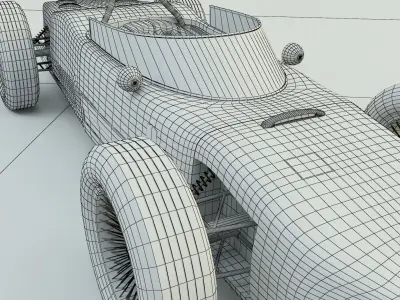 ferrari 156 dino f1 sports car 3D model