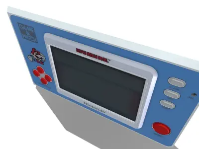 Mario Game and Watch Low-poly 3D model