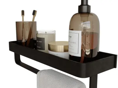 Decorative bathroom set 5 3D model