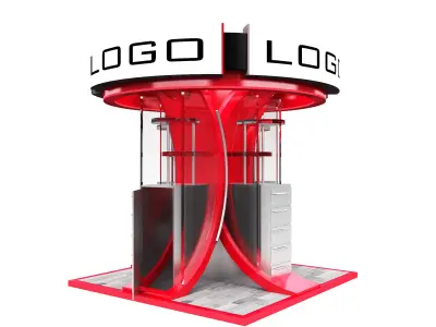 Booth Exhibition Stand a529a 3D model