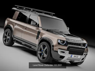 Land Rover Defender 110 and 90 2021 3D Model Pack