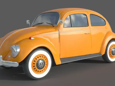 Volkswagen Beetle 1974 3D model