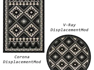 Rugs No 14 Low-poly 3D model