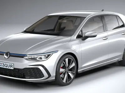 Volkswagen Golf GTE 5-door 2020 3D model